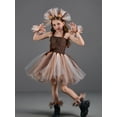 thumbnail image 2 of Kids Girls Halloween Lion Costume Ruffle Tulle Tutu Dress with Headband Birthday Role Play Party Stage Dress Outfit, 2 of 8