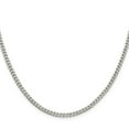 thumbnail image 2 of 925 Sterling Silver Curb Chain Styles Necklace Polished 3.15 mm 24 inch, 2 of 4