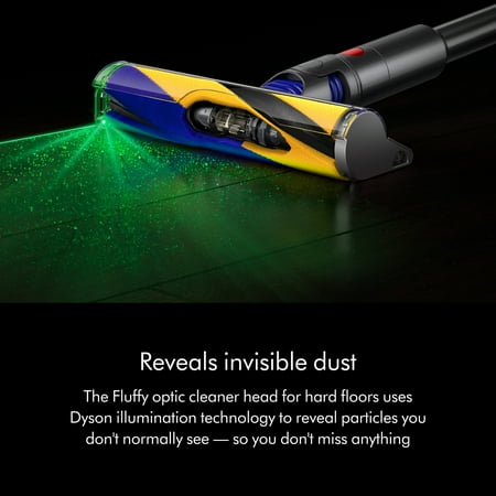 Dyson - V15 Detect Cordless Vacuum with 8 accessories - Yellow/Nickel