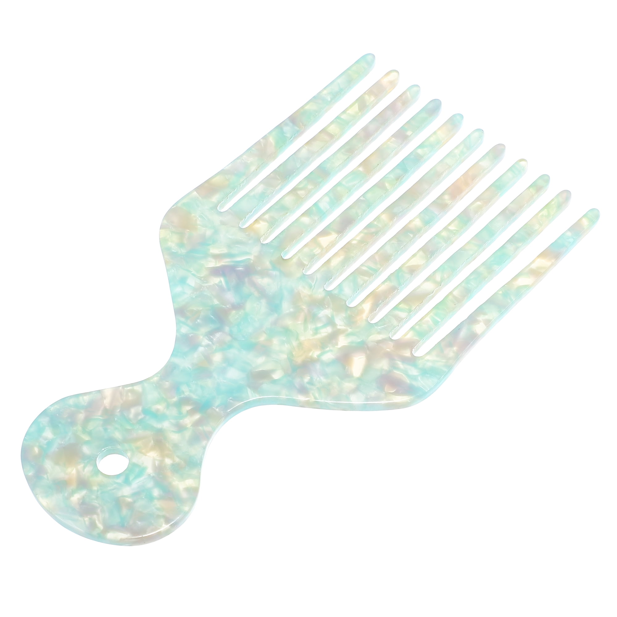 Unique Bargains Wide Tooth Hair Pick Comb Hair Styling Tool for Men Women Green 4.8"
