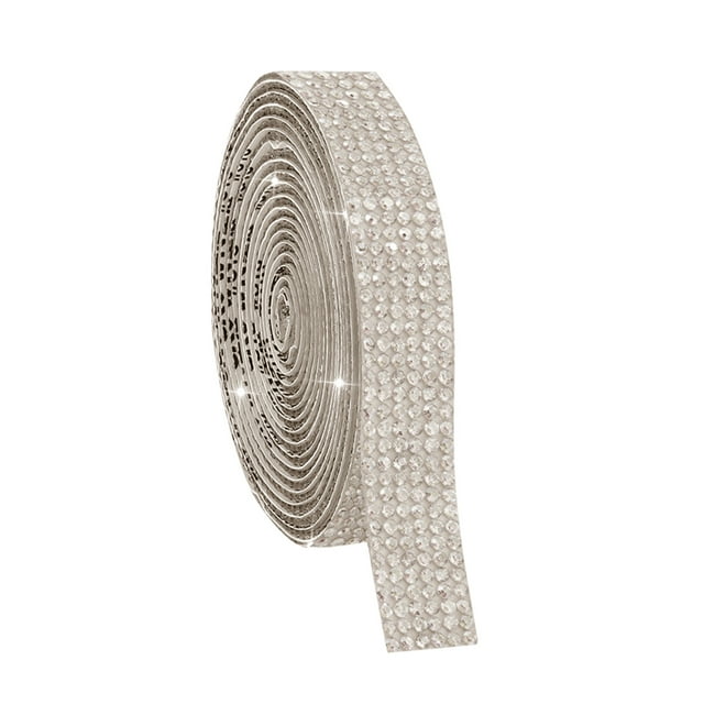 Riforla Ruban Adhésif en Résine Strass Ruban Diamant Paillettes Rouleau d'Autocollants Strass Transfert Thermique Vinyle
