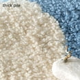 thumbnail image 3 of Modern Blue Ocean Waves Bathroom Rug Runner Soft Cozy Flocking Kitchen Floor Rugs Shag Fluffy Long Bath Mat for Bathroom Non Slip Absorbent Machine Washable Washroom Mats 17x31.5inch, 3 of 4