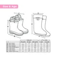 thumbnail image 3 of Addie & Tate Girls Rain Boots, Sizes 8T-12 – Lightweight & Waterproof Rain Boots for Kids in Rainbow/Stars Design, 3 of 8