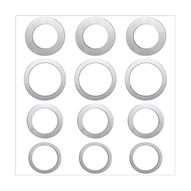 Ensemble Adaptateur de Lame de Scie Bague de Lame de Scie Angle de Moulin Ouverture Intérieure Joint de Conversion (12/Pack)