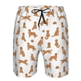 thumbnail image 3 of Cauagu Labrador Retriever Dog Print Men's Swim Trunks,Hawaiian Bathing Suit Swimsuits Beach Shorts with Pockets for Men Quick Dry Swimming Board Shorts-Medium, 3 of 6