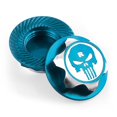 thumbnail image 5 of tuercas de rueda de 17 mm, a prueba de polvo, antideslizantes, para control remoto de coche, tuercas de montaje de metal de repuesto para Traxxas, azul, 5 of 5
