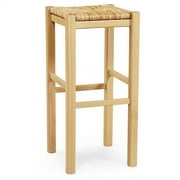24"backless Stool Nat-set Of 2