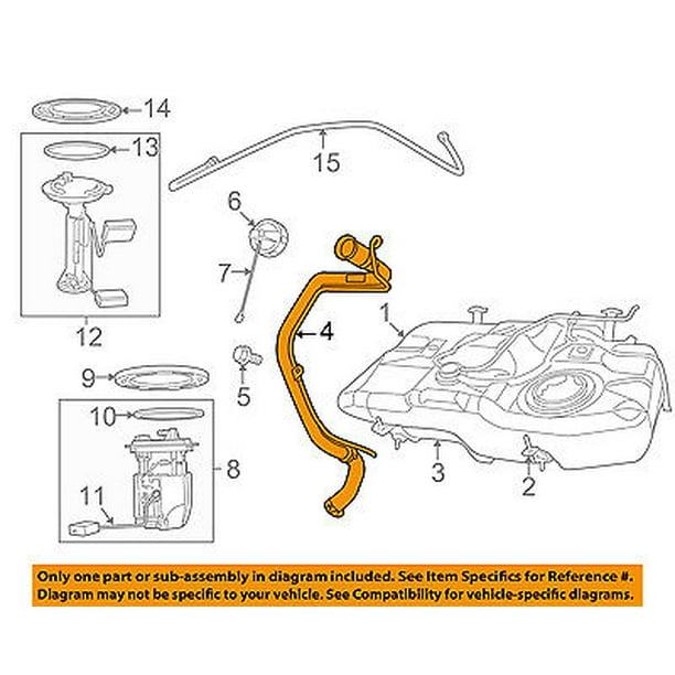 Jeep CHRYSLER OEM 0716 Compass 2.4L Fuel TankFuel Filler Neck Tube