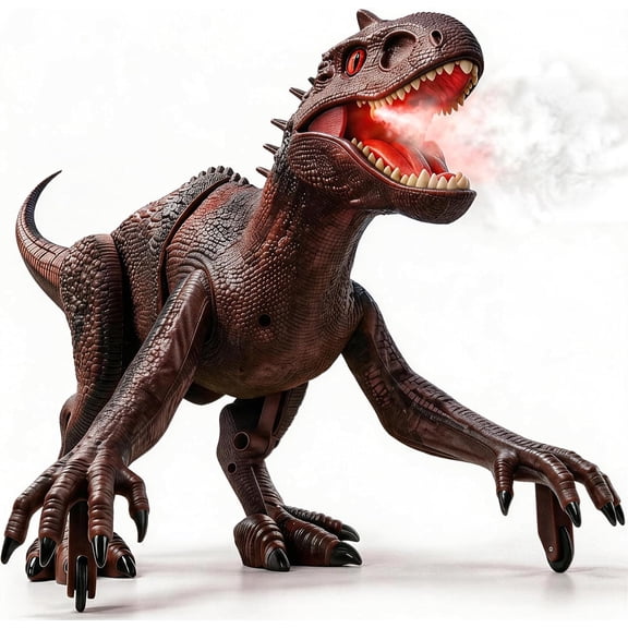 Veeniix Remote Control Dinosaur Toy with Sounds and Demo Mode, T-Rex Toy for Kids Ages 6-12, Red