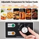 thumbnail image 3 of Qinaqin 18 In Commercial Electric Griddle 110V 1600 cm de Ancho Restaurant Teppanyaki Flat Top Grill Anchoith Shovels y Brushes Non-Stick Countertop Ajustable Temperature Control, 3 of 7