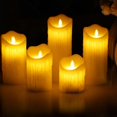 thumbnail image 3 of 20 Piezas de Pilar de Que Gotea Velas LED de Llama Oscilante de Cera Real SM SunniMix Vela electrónica sin llama, 3 of 8