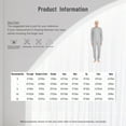 thumbnail image 7 of Hansber Back Zip Long Sleeve Jumpsuit Adaptive Clothing for Adult Women Men Alzheimer Special Needs Incontinence Care Grey M, 7 of 7