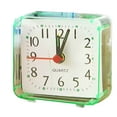 thumbnail image 1 of Reloj despertador cuadrado Wosthever Mini reloj de escritorio silencioso verde, 1 of 5