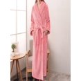 thumbnail image 5 of Long Sleeve Robe for Women Fuzzy Loungewear Oversized Hooded Women's Robes Bath Womens Bathrobe Orange, 5 of 5