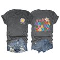 thumbnail image 1 of TSADFHJI Hauts Femmes Tendance Automne T-Shirts Mignons pour Femmes T-Shirt Graphique Vêtements Cottagecore Coton Été Manches Courtes Haut TG Bleu, 1 of 2