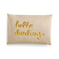 thumbnail image 2 of Celebrate Shop Hello, Darling Decorative Pillow Taupe One Size, 2 of 4