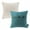 Off White & Lake Blue, variant on Phantoscope Decorative Throw Pillow Set, Soft Corduroy Striped Velvet & Triple Buttons Cotton Blend Series Bundle, for Sofa Couch Bedroom,Brown & Off White, 18" x 18"