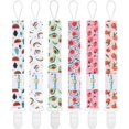 thumbnail image 1 of Pacifier Clips, 6 Pack Pacifier Holder for Boys and Girls Fits Most Pacifier Styles & Baby Teething Toys and Baby Gift 6PS28-B, 1 of 5