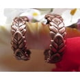 thumbnail image 2 of Solid Copper Hoop Earrings CE2655C02 - 3/4 of an inch in diameter, 2 of 2