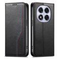 thumbnail image 1 of FOXDOCK Wallet Case for Xiaomi Redmi Note 14 Pro 5G , PU Leather Flip Cover with Elastic Anti-Slip Hand Strap, Card Slots, 1 of 6