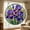 D, variant on Stained Glass Style Suncatcher with Floral Design Jigsaw Puzzle, 7.4" Acrylic Window Hanging Ornament, Vibrant Decorative Round Sun Catcher for Home Wall Decor