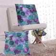 thumbnail image 6 of Dark Green Purple Leaves Throw Pillow Covers Pillowcases 20 x 20 Inch Home Decor 2 Packs for Bedroom Sofa, 6 of 6