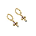 thumbnail image 4 of Jumpingount 2 uds pendientes de aro Ins pendientes de Metal hipoalergénico Vintage ocio Casual joyería encontrar fiestas de viaje diario Ropa, zapatos y accesorios Miscelánea dorado Jumpingount AP016560-05, 4 of 6