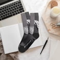 thumbnail image 6 of Pofeuu Monochrome Leopard Horse Print Crew Socks, Adult Running Hiking Socks for Youth and Adult, 6 of 7