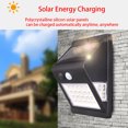 thumbnail image 5 of Yuarrent Lámpara de seguridad al aire libre del jardín del sensor de movimiento de la luz de la pared solar PIR del LED Iluminación y accesorios, 5 of 5