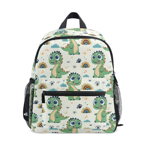 ALAZA Cartoon Dinosaurs Rainbow School Backpack Small Bookbag Mini Bags