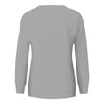 thumbnail image 6 of Dyfzdhu Long Sleeve T-shirt For Women Fashion Casual Solid Color Round Neck Pocket Long Sleeve Top Sweatshirt Casual Top, 6 of 7