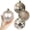 Champagne Gold, variant on GameXcel 4 in Christmas Ball Ornaments, 4 Pack Random Assorted Hanging Decorations for Tree, Wreath and Party Decor, Black