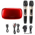 thumbnail image 1 of 100‑240V K8 USB Karaoke Machine Wireless Bluetooth Sound Card Microphone Home TV Mobile PhoneRed UK Plug, 1 of 10
