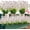 White, variant on Artificial Outdoor Flowers UV Resistant Fake Flowers No Fade Faux Plastic Greenery Shrubs Garden Porch Window Box Decorating(Pink)