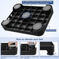 thumbnail image 4 of LLMRR One Step Stool 2 PCS, Indoor/Outdoor Mobility Step Stool, Portable Stair Assist, Anti-Slip Safety Step Platform for Bathroom, Kitchen and Bedroom, 550lbs Capacity, Black & Black, 4 of 7