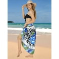 thumbnail image 3 of HAPPY BAY Women's Coverups Bikinis Swim Cover up Swimwear Beach Wraps Beachwear Summer Vacation Long Sarong for Women One Size Pearl, Floral, 3 of 5