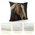thumbnail image 4 of Shangniulu Brown Horse Throw Pillow Covers , Pillow Covers,Wild Farmhouse Animal Cushion Cases,Rustic Kawaii Decorative Accent Pillow Cases,Bedroom Decor White, 4 of 5