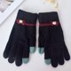 thumbnail image 2 of Guantes térmicos de invierno para mujer, guantes tejidos con dedos completos, cálidos, resistentes al viento, para exteriores, color negro, 2 of 2