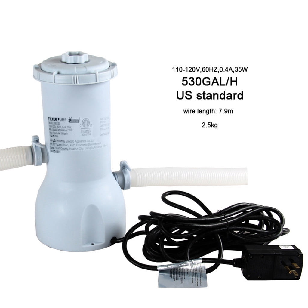 110v 530 GPH Large Swimming Pool Filter Pump For Above Ground Pools for Men Women Kids Mothers Day Gifts