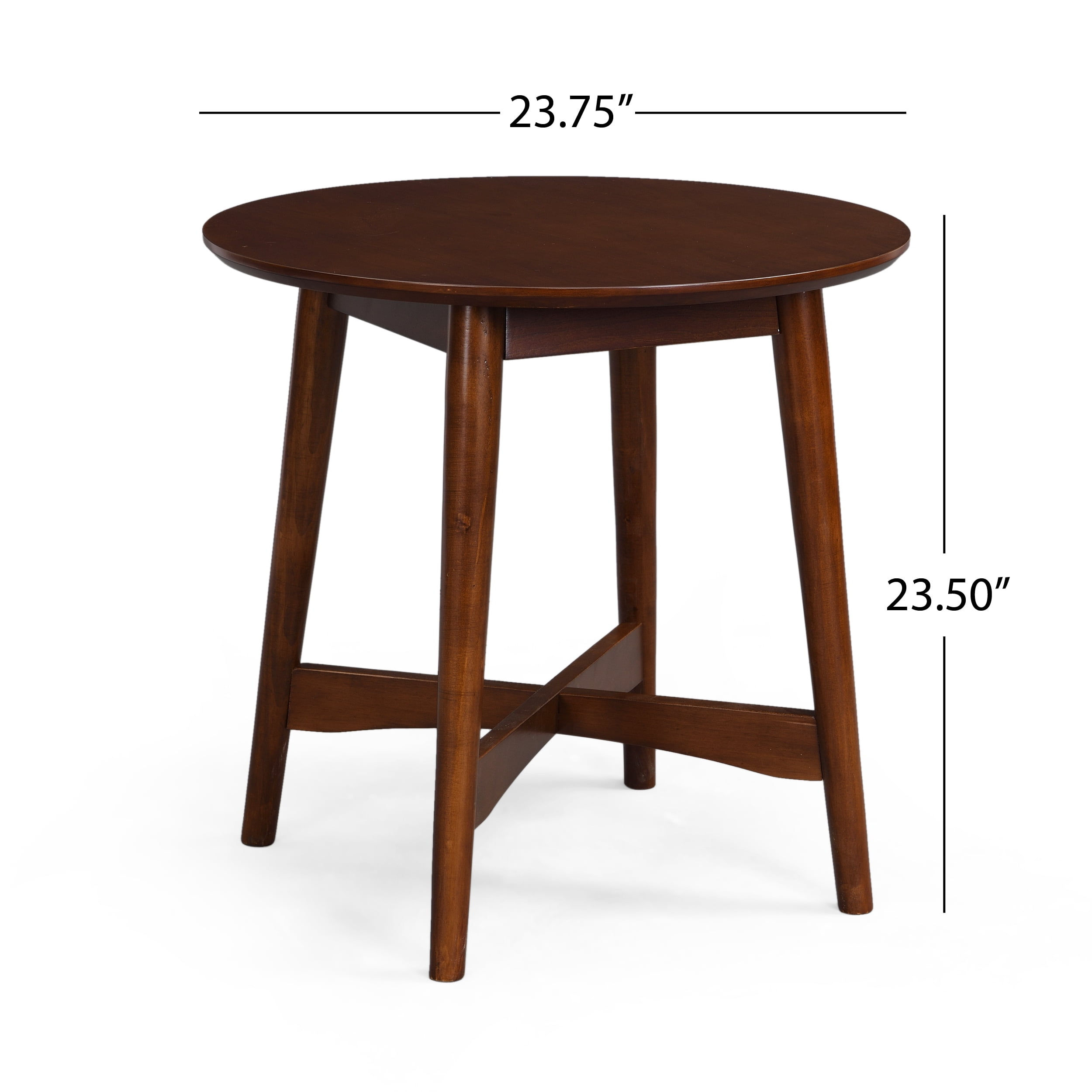 Noble House Hiland Wood End Table, Walnut