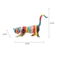 thumbnail image 2 of Resina Artesanía Cat Figurine Estatua Estatua Estante Estante Adorno, 44x12x27cm, 2 of 9