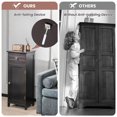 thumbnail image 6 of Giantex Wooden Bathroom Floor Cabinet, Freestanding Storage Cabinet w/Adjustable Shelf & Anti-Tilt Design, Brown, 6 of 8