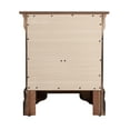 thumbnail image 4 of Nmkwnr 2 Drawer Wood Beside Table Nightstand with Handle, Dark Brown, 4 of 4