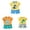 6Pcs Cute Baby Boy Clothes-Blue+Orange+Green, variant on Gerichy Toddler Sets for Boys 5T Boy Clothes Baby Boy Clothes Toddler Summer Outfit Short Sleeve T-Shirt Tee Tops Joggers Casual Shorts Clothing Set 6PC
