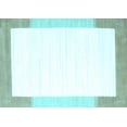 thumbnail image 1 of Ahgly Company Indoor Rectangle Solid Light Blue Modern Area Rugs, 5' x 7', 1 of 4