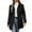 Black, variant on SwiftWear Womens Elegant Single Breasted Trench Coat Mid-Thigh Winter Jacket Work Office Pocketed Outwear for Fall and Spring
