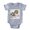 Heather Grey, variant on CafePress - FIN Talk To Diaper Butt - Cute Infant Baby Football Bodysuit