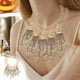 thumbnail image 1 of Halloween Skull Tassel Necklace for Women Gothic Punk Jewelry Collarbone Chain Party Accessories Festival Gift Vintage Retro Style, 1 of 9