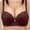 Coffee, variant on Mesh Panel Underwire Lace Bra, Adjustable Wide Straps Cooling Breathable Side Lift Daily Lingerie Red XL