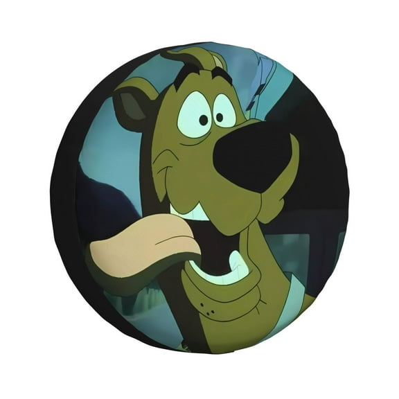 Saiise Scooby-Doo Aq Print Rv Spare Tire Cover Wheel Tire Cover for Travel Trailers Protectors Weatherproof Dust-Proof for Camper Trailer Truck SUV Rv Universal-14 inch
